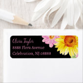 Rosa Gelbe Sonnenblume Name Rücksendeadresse (Insitu)