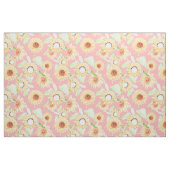Rosa Gelbe Sonnenblumen Aquarellblumen Stoff (Yard (91,4 cm))