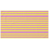 Rosa Gelbe Streifen Tischdecke (Vorderseite (Horizontal))