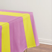 Rosa Gelbe Streifen Tischdecke (Beispiel)
