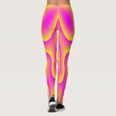 Rosa-Gelbe Strudel-Leggings Leggings (Rückseite)