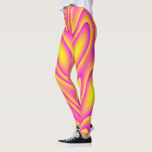 Rosa-Gelbe Strudel-Leggings Leggings (Links)