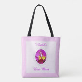 Rosa gelbe Taschen-Tasche der Cattleya Tasche (Rückseite)