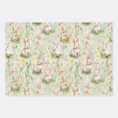 Rosa gelbe Tulpenblumen Ostern Geschenkpapier Set (Vorderseite 3)