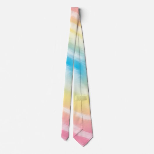 Rosa Gelbe und blaue Gefärbte Krawatte (Rückseite)