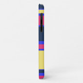 Rosa, gelbe und blaue Streifen Case-Mate iPhone Hülle (Hinten/Links)