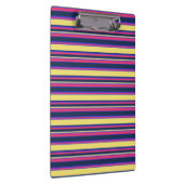 Rosa, gelbe und blaue Streifen Klemmbrett (Rechts)