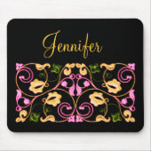 Rosa Gelbe und grüne Weinberge mit Namen Mousepad (Vorne)