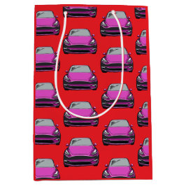 Rosa Gelbe Untergrundbahn für Elektrofahrzeug SUV  Mittlere Geschenktüte