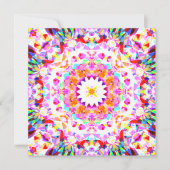 Rosa Gelbe Weihnachtsfeiertage Snowflake (Vorderseite)