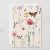 Rosa Gelbe Wildblume WhimsikSave the Date Save The Date (Rückseite)