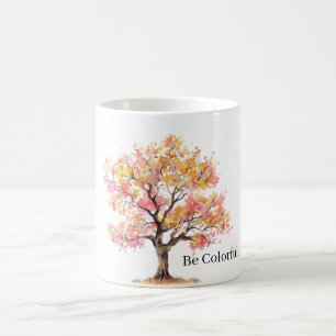 Rosa Gelber Baum Kaffeetasse