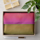 Rosa Gelber Glitzer Seidenpapier (Geschenk)