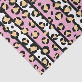 Rosa gelber Leopardenpinstreifen, Papiertüte Seidenpapier (Ausschnitt)