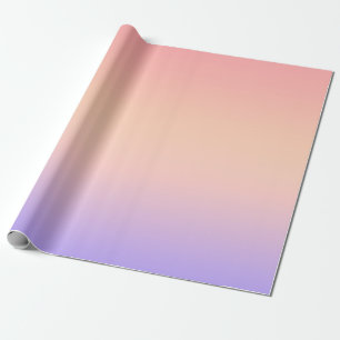 Rosa gelber und violetter Farbverlauf Geschenkpapier