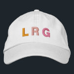 Rosa Gelbes Girly-Brautparty Monogramm Bestickte Baseballkappe<br><div class="desc">Diese individuell anpassbare Baseballkappe ist eine stilvolle und lustige Geschenkidee für Brautparty- oder Bachelorettenfeiern. Mit den fett bestickten Initialen in warmen Farbtönen auf einer klassischen weißen Kappe bietet es eine personalisierte Touch, die sowohl modern als auch funktional ist. Diese Kappen sind perfekt für Gruppen-Fotos, Wochenendausflüge oder einfach nur für die...</div>