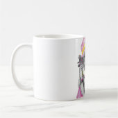 Rosa gelbes Mädchen Kaffeetasse (Links)