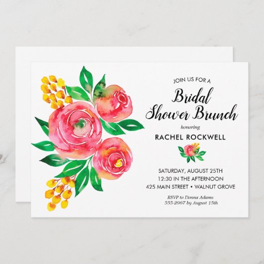 Rosa Gelbfarbenes Brautparty (Vorne/Hinten)