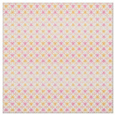 Rosa Gelbflormuster Stoff (Muster)