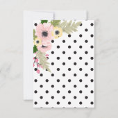 Rosa Gelbmohn Save the Date Blumenmohn Foto Einladung (Rückseite)