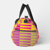 Rosa Gelborange Streifen Duffle Bag (Rechts)