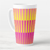 Rosa Gelborange Streifen Milchtasse (Linke Ecke)