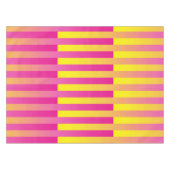 Rosa Gelborange Streifen Tischdecke (Vorderseite (Horizontal))