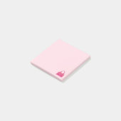 Rosa Geldbeutel Emoji Post-it Klebezettel (angewinkelt)