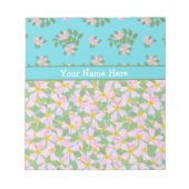 Rosa gemischte Rose Florals: Notepad oder Jotter Notizblock (Vorderseite)