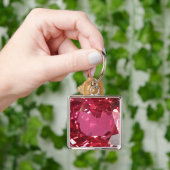 Rosa Gemstone Schlüsselanhänger (Hand)