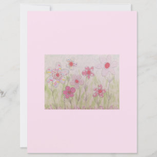 Rosa Gemusterte Blume Scrapbook Paper