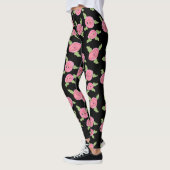 Rosa Gemusterte Rose Leggings (Links)