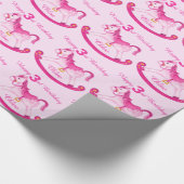 Rosa genannte Geburtstags-Musterverpackung des Geschenkpapier (Ecke)
