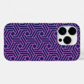rosa Geometrie abstrakt mit lila Hintergrund Case-Mate iPhone Hülle (Rückseite (Horizontal))