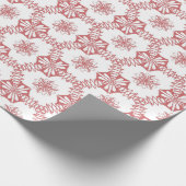 Rosa Geometrie Geschenkpapier (Ecke)