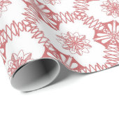 Rosa Geometrie Geschenkpapier (Rolleneckpunkt)