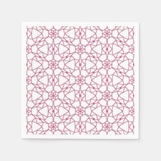 rosa Geometrie Serviette