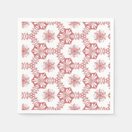 rosa Geometrie Serviette