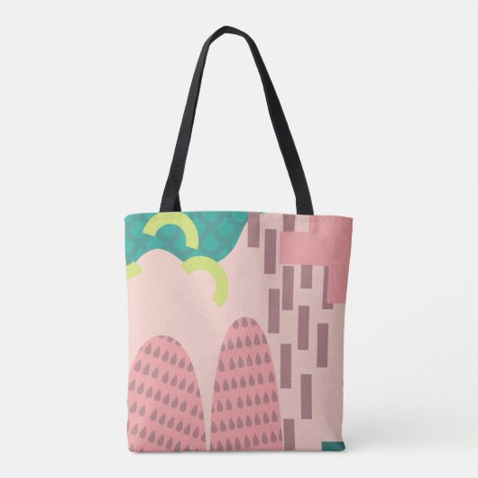 rosa Geometrie-Tasche Tasche (Rückseite)