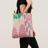 rosa Geometrie-Tasche Tasche (Von Nahem)