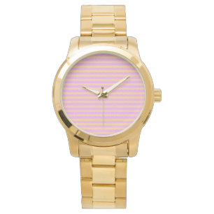 Rosa Geometrisch Armbanduhr