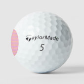 Rosa Geometrisch Golfball (Logo)
