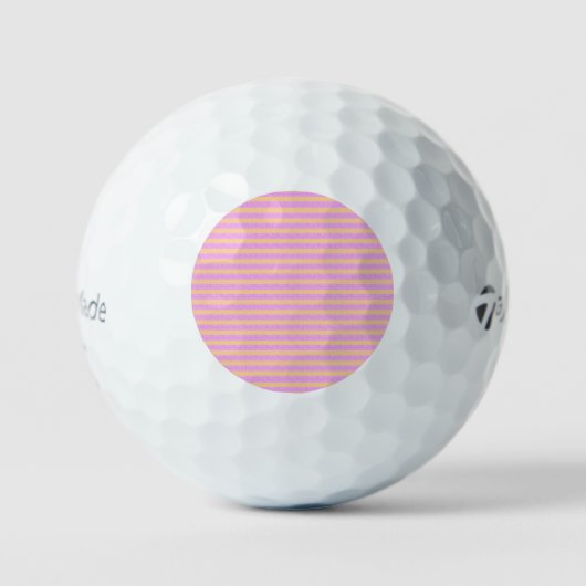 Rosa Geometrisch Golfball (Vorderseite)
