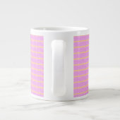 Rosa Geometrisch Jumbo-Tasse (Rückseite)
