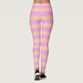 Rosa Geometrisch Leggings (Rückseite)