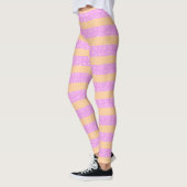 Rosa Geometrisch Leggings (Links)