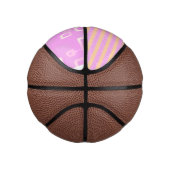Rosa Geometrisch Mini Basketball (Rechts)
