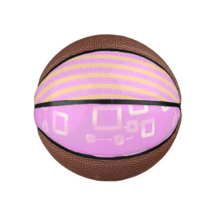Rosa Geometrisch Mini Basketball