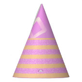 Rosa Geometrisch Partyhütchen (Links)