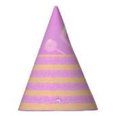 Rosa Geometrisch Partyhütchen (Rechts)